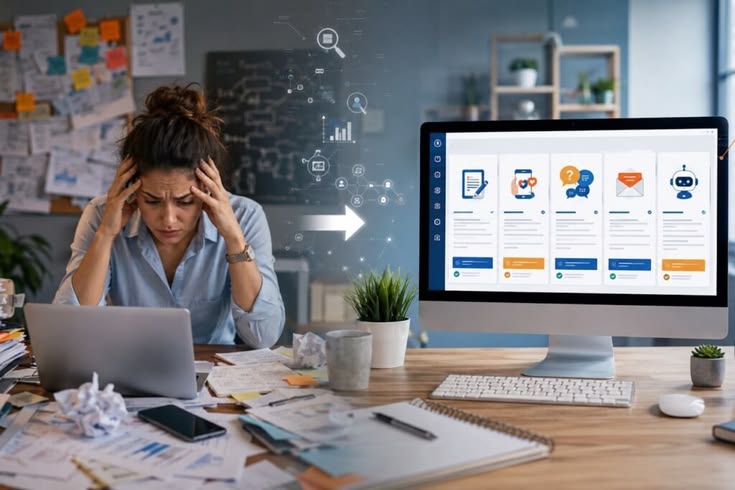 Website not getting customers due to poor SEO, website design, and low online visibility.